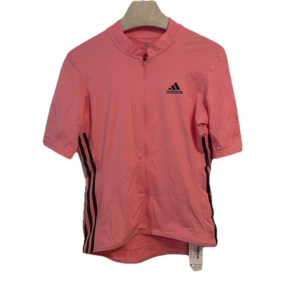 adidas The Short Sleeve Cycling Jersey Shirt Women's Medium Stretch Compression